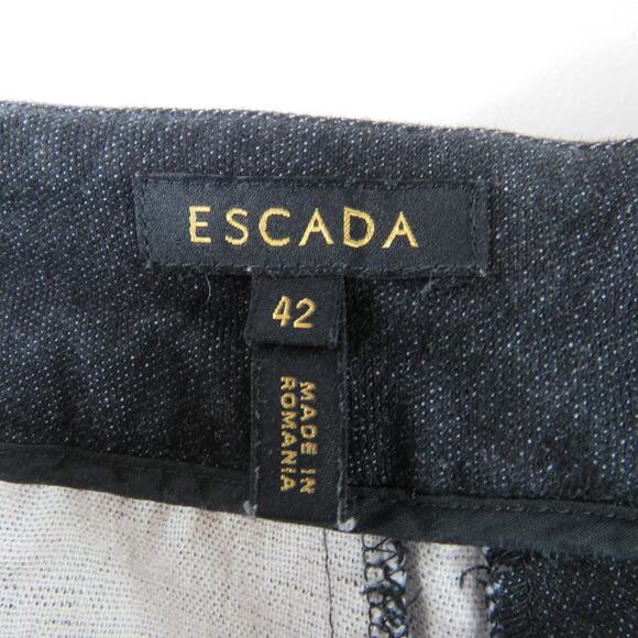 ESCADA Midnight Blue Straight Leg Jeans Size 42 Waist 30" - Picture 8 of 9